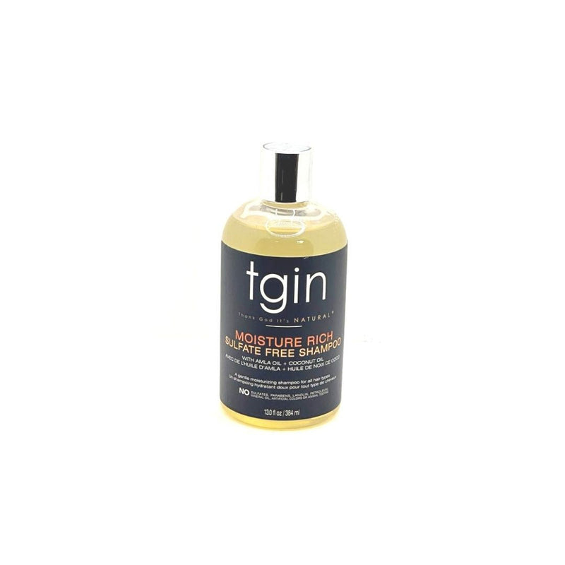 TGIN Moisture Rich Sulfate Free Shampoo For Natural Hair with Amla Oil and Coconut Oil -13 fl oz
