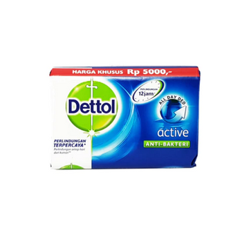 Dettol Anti-bacterial Bar Soap Active - Pack Of 6