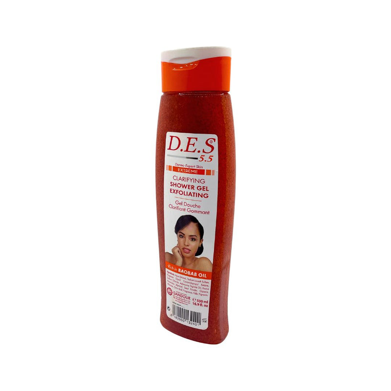 D.E.S 5.5 Dermo Expert Skin Clarifying Shower gel Exfoliating 500ml