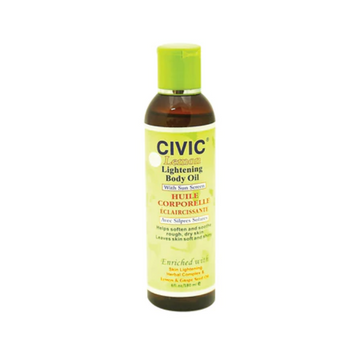 Civic Lemon Lightening Body Oil with Sunscreen 6 oz