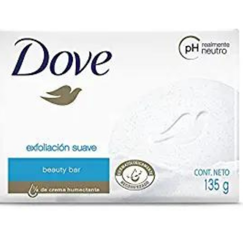 Dove Soap Exfoliating 135g/4.75 oz ( Pack of 3 bars )