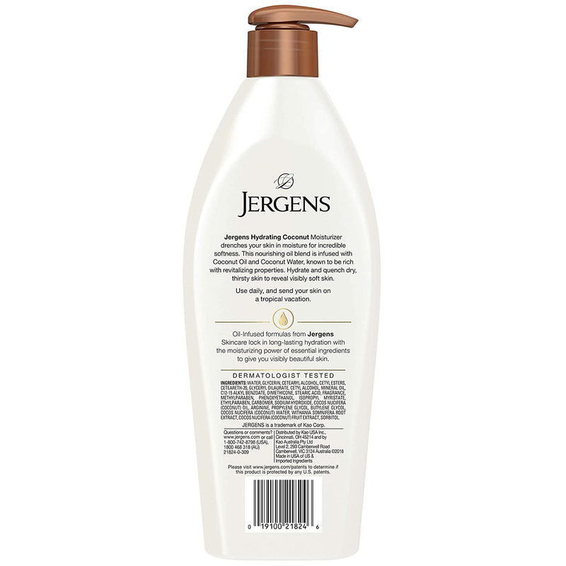 Jergens Lotion 16.8 oz Hydrating Coconut