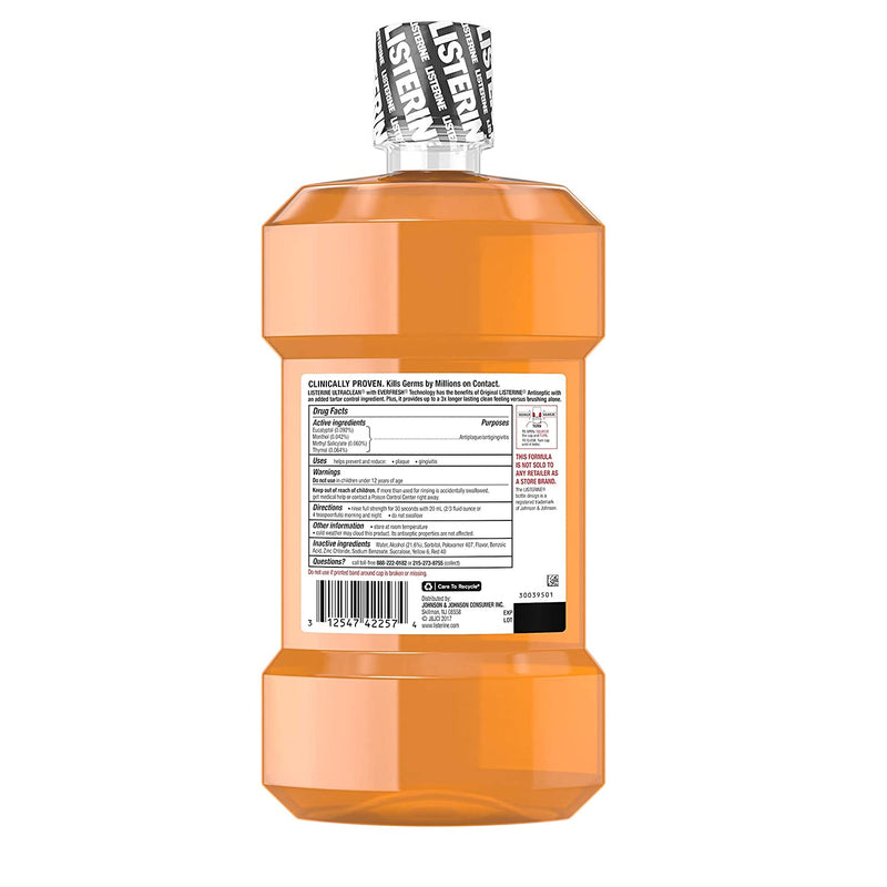 Listerine M/Wash ULTRACLEAN FRESH CITRUS 1.5 Liters 