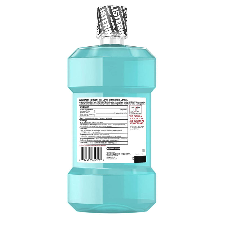 Listerine M/Wash ULTRACLEAN ARCTIC MINT® 1.5 Liters 