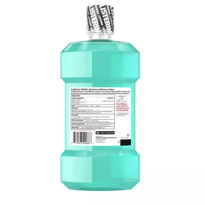 Listerine M/Wash ULTRACLEAN COOL MINT® 1.5 Liters 