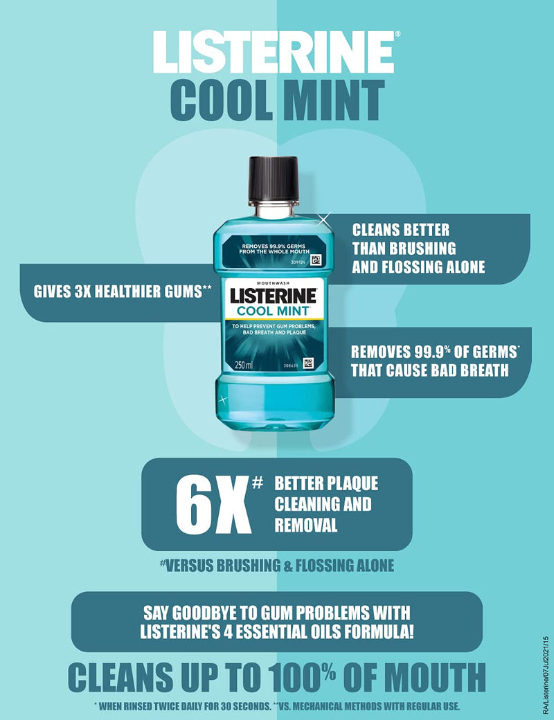 Listerine Antiseptic Mouth Wash COOL MINT® 250 ml 