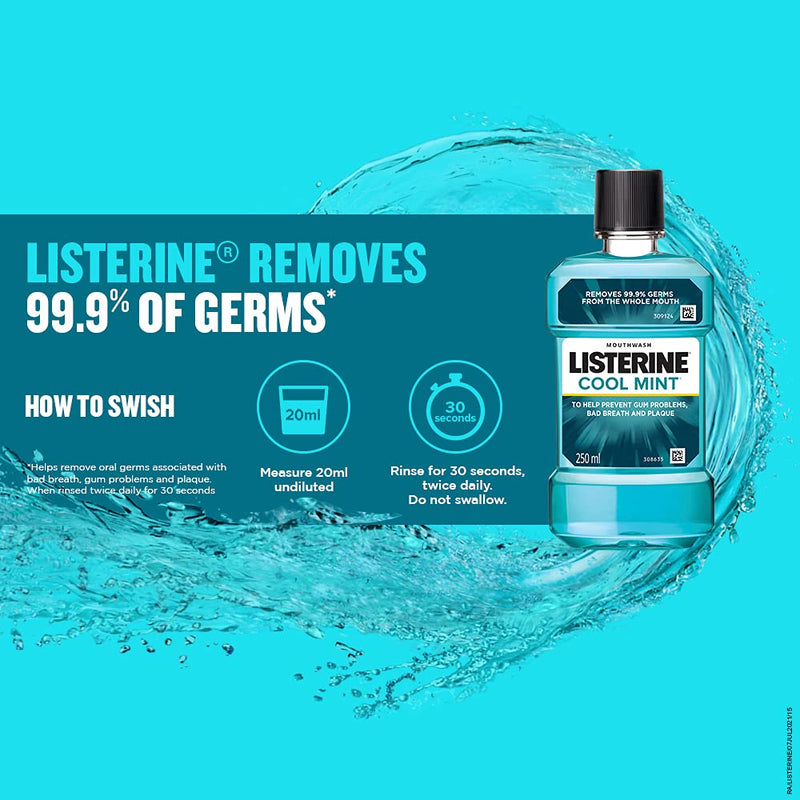 Listerine Antiseptic Mouth Wash COOL MINT® 250 ml 