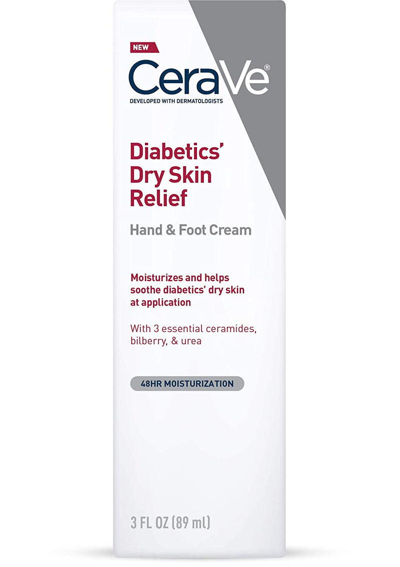 CeraVe Diabetics Dry Skin Relief Hand & Foot Cream 3 oz