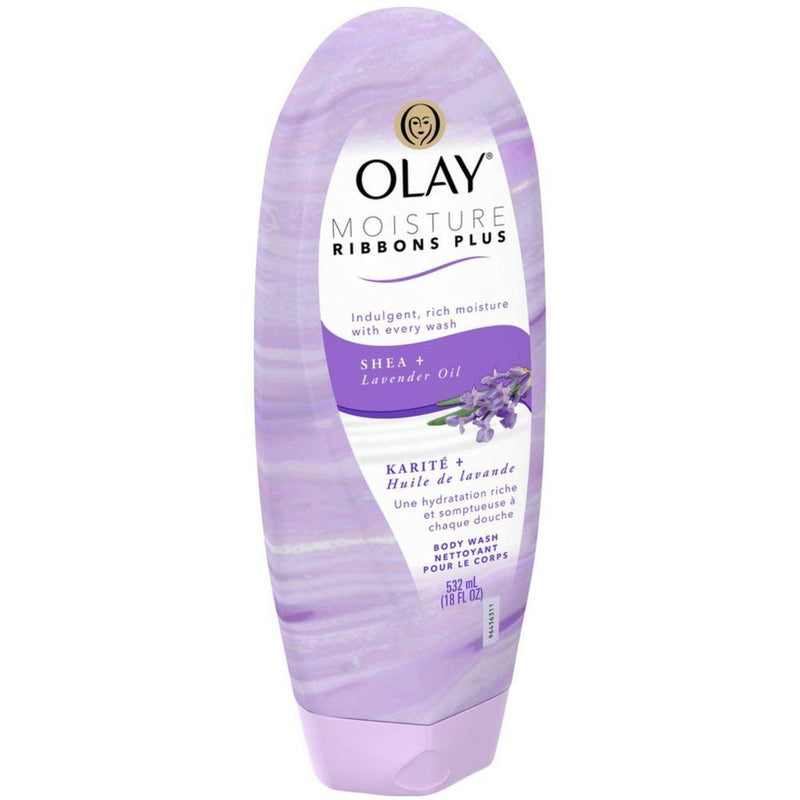 Olay Body Wash Moisture Ribbons Plus Shea & Lavender 18 oz
