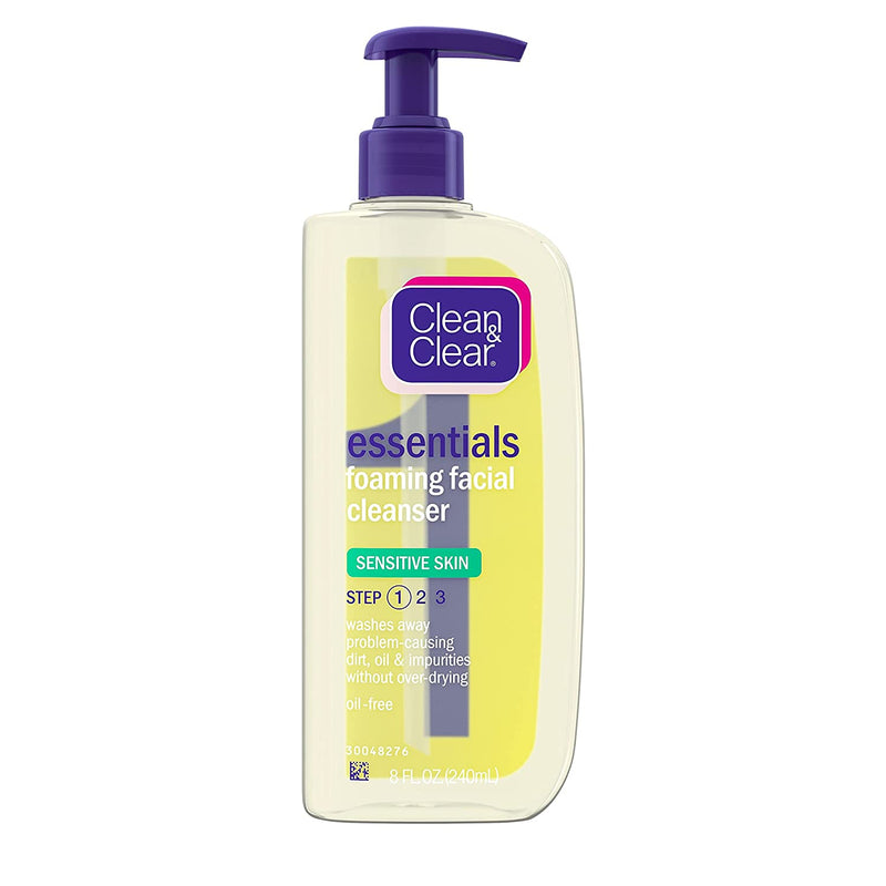 Clean & Clear Essentials Foaming Facial Cleanser Sensitive 8 oz