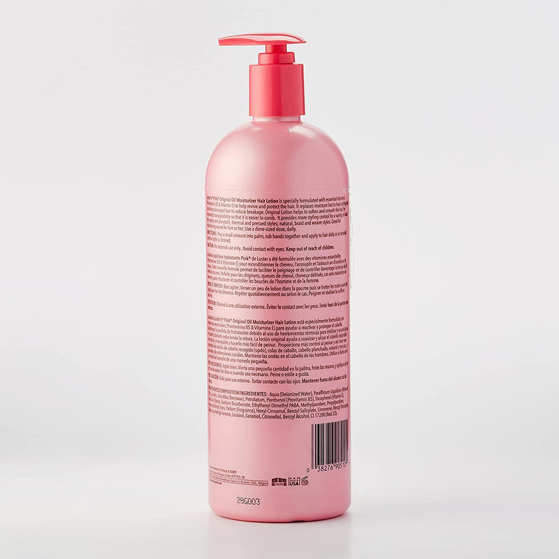 Lusters Pink Original Oil Moisturizer lotion 32 oz 