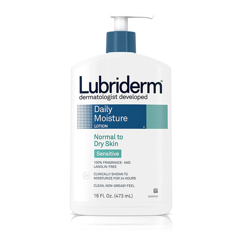 Lubriderm Daily Moist Lotion Normal to Dry Sensitive 16 oz 