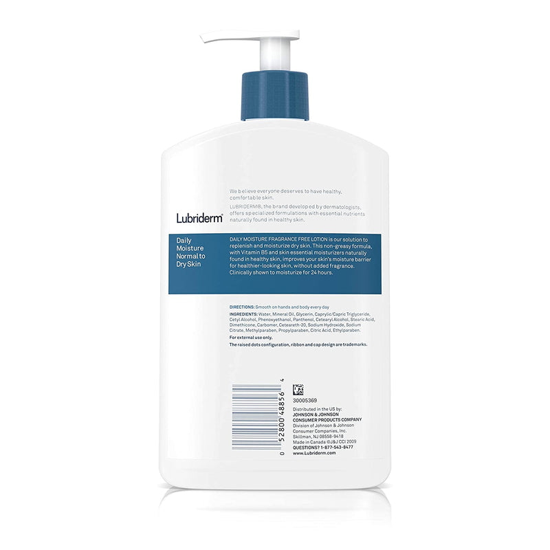 Lubriderm Daily Moist Lotion Normal to Dry F/F 16 oz 