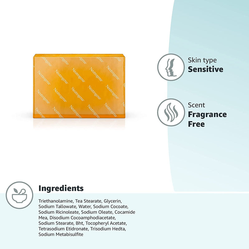 Neutrogena Soap Original Facial Bar Frag Free 3.5 oz 