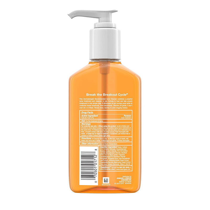 Neutrogena Oil Free Acne Wash 9.1 oz 