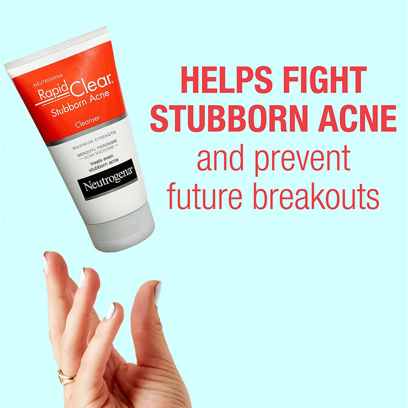 Neutrogena Rapid Clear Stubborn Acne Cleanser Max 5 oz 