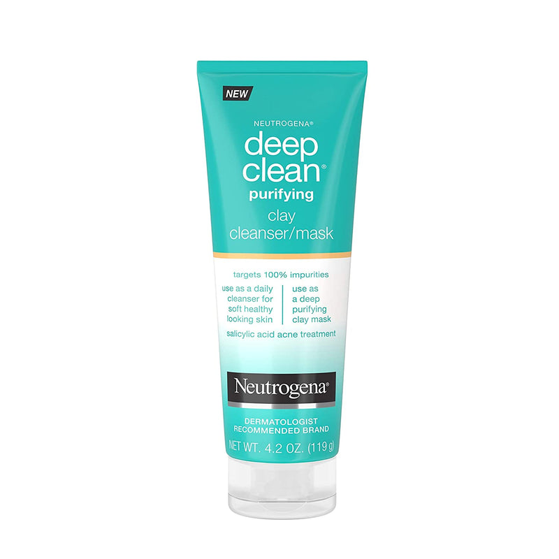 Neutrogena Deep Clean Purify Clay Cleanser / Mask 4.2 oz 