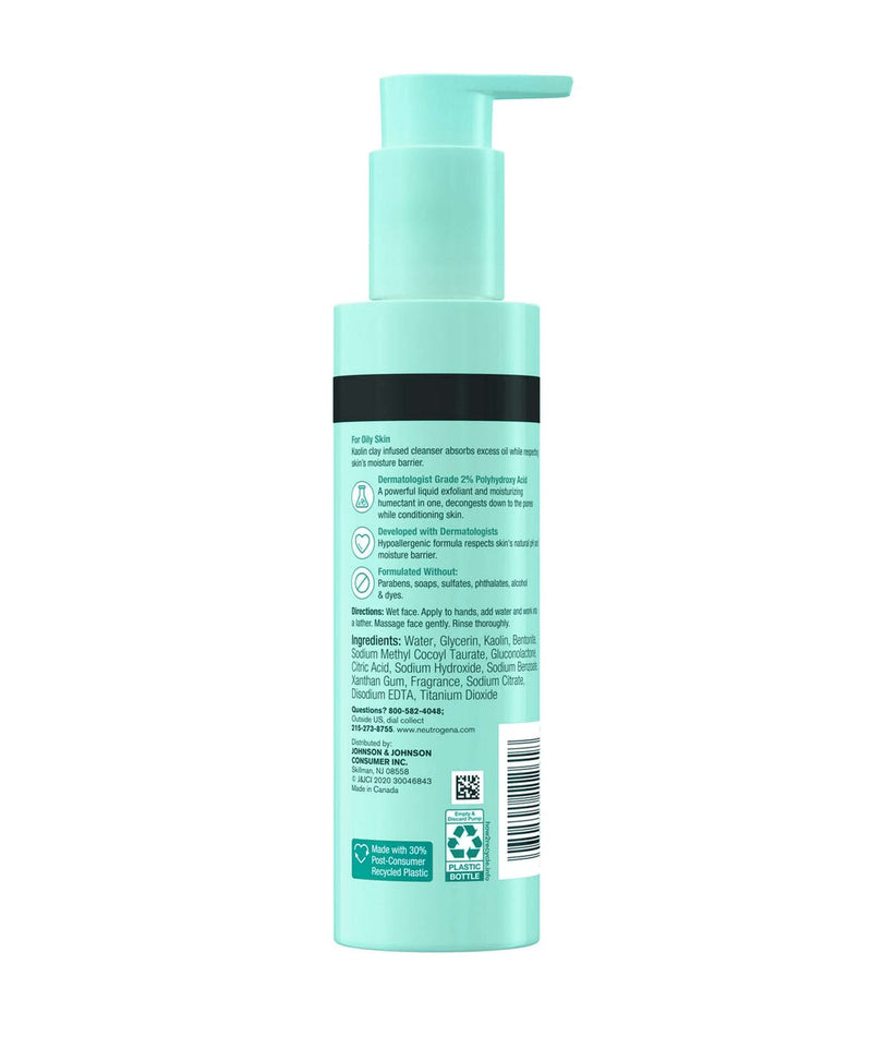 Neutrogena Skin Balancing Clay Cleanser Oily Skin 6.3 oz 