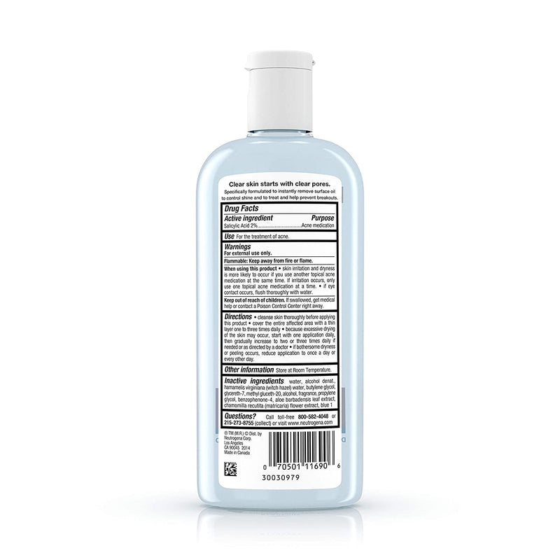 Neutrogena Clear Pore Oil-Eliminating Astringent 8 oz 