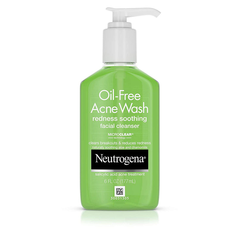 Neutrogena Oil Free Acne Wash Redness Soothing Facial Cleansr 6 oz 