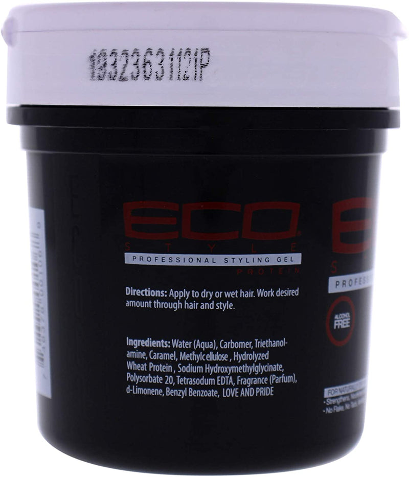 Ecoco Protein Styling Gel 8 oz- Black/Red