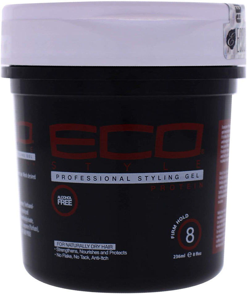 Ecoco Protein Styling Gel 8 oz- Black/Red