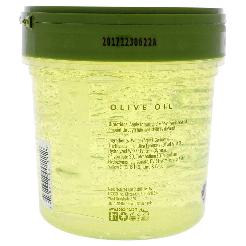 Ecoco Olive Oil Styling Gel 16 oz- Green