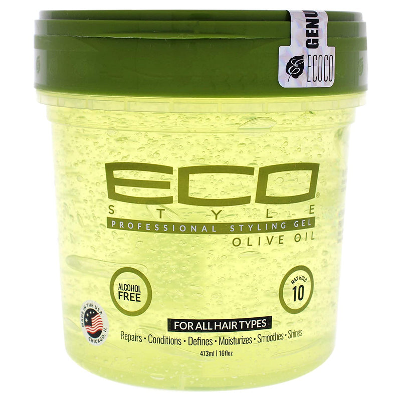 Ecoco Olive Oil Styling Gel 16 oz- Green