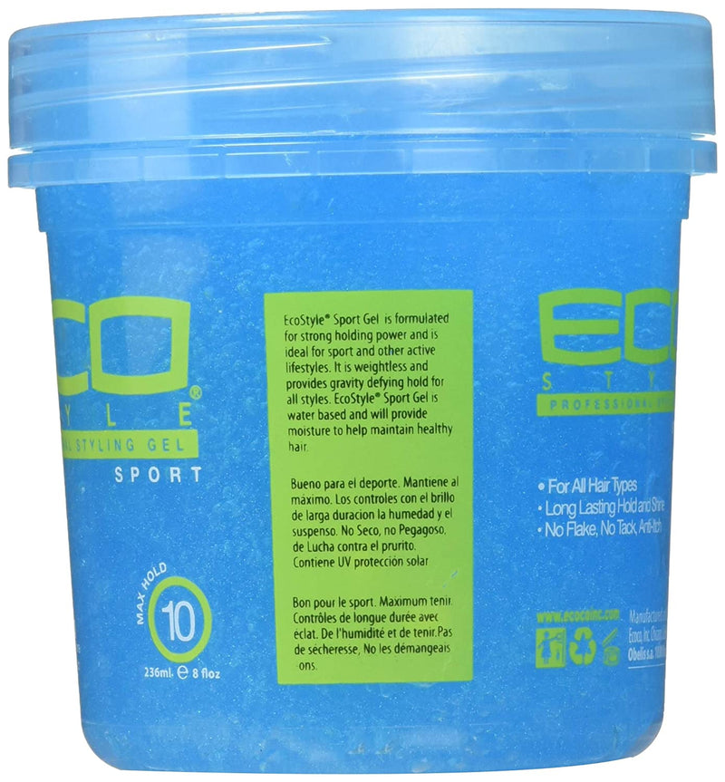 Ecoco Sport Styling Gel 8 oz - Blue