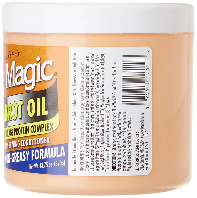 Blue Magic Carrot Oil Leave in Styling Conditioner 12 oz