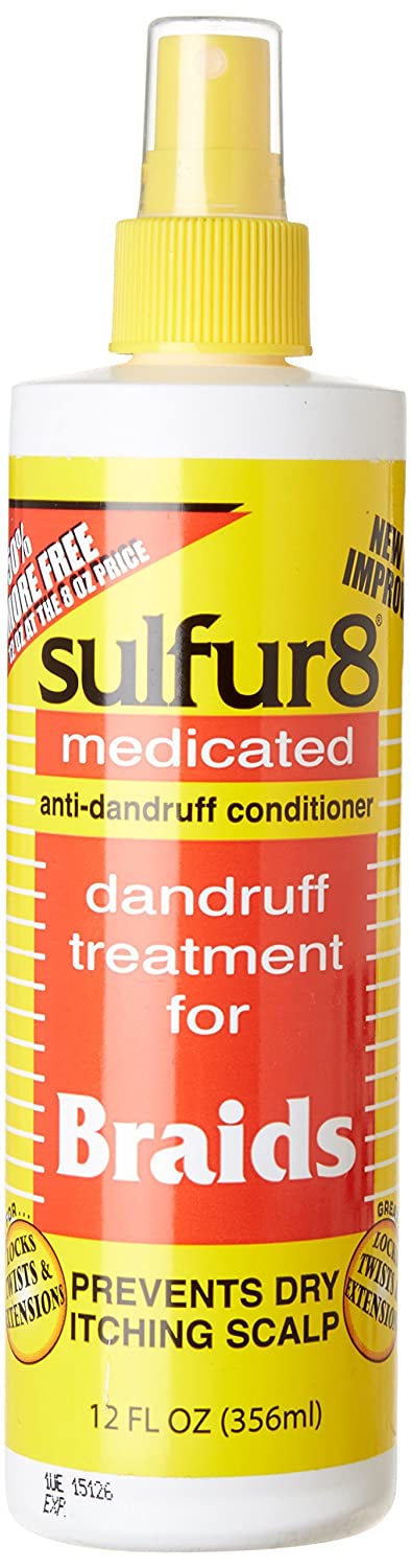 Sulfur 8 Braid Spray  Anti-Dandruff 12 oz
