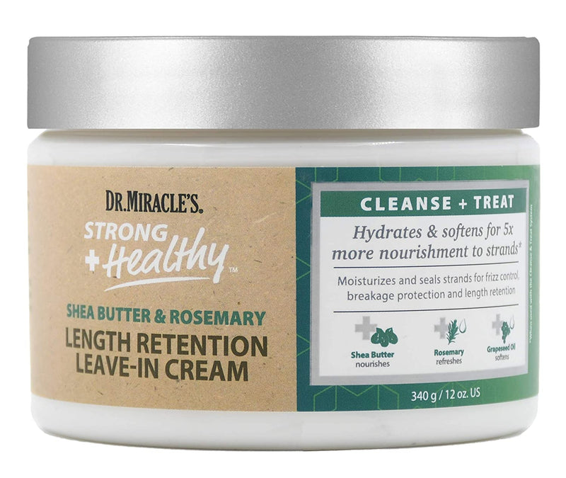 Dr.Miracles Strong + Healthy Length Retention Leave-In Cream 12 oz