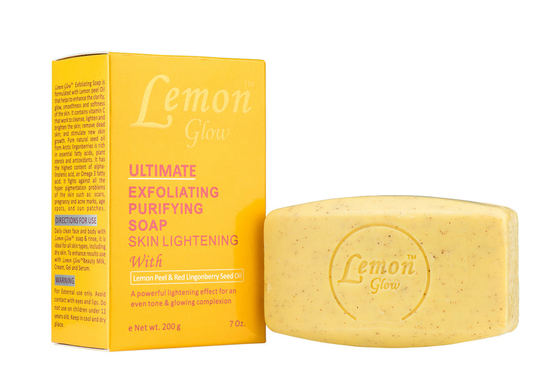 Lemon Glow Ultimate Exfoliating Purifying Soap 7 oz / 200 g