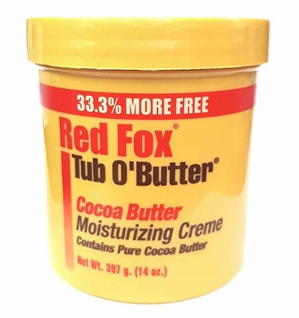 Red Fox Tub of Butter Cocoa Butter Cream 12 oz