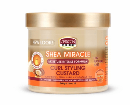 African Pride Shea Butter Miracle Curl Styling Custard 12 oz