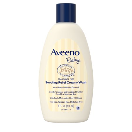Aveeno Baby Soothing Relief Creamy Wash F/Free 8 oz