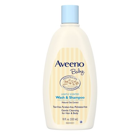 Aveeno Baby Wash & Shampoo Lightly Scented 18 oz 