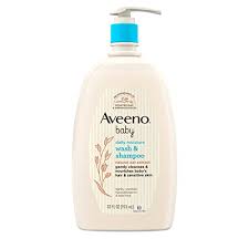 Aveeno Baby Wash & Shampoo Lightly Scented 33 oz 