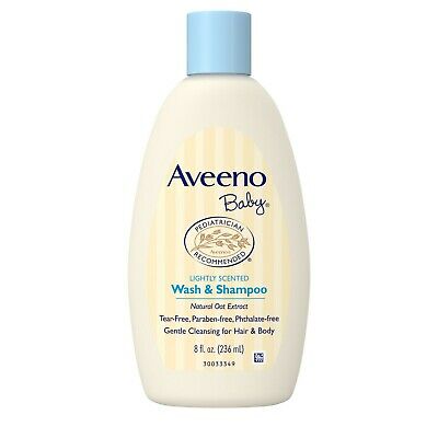Aveeno Baby Wash & Shampoo Lightly Scented 8 oz 