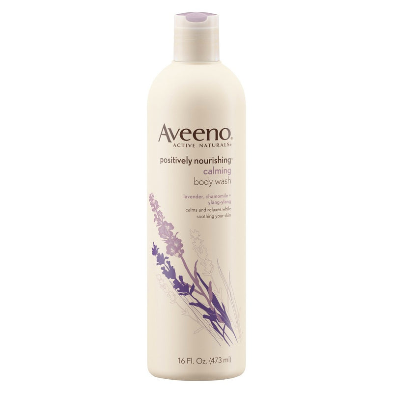 Aveeno Positively Nourishing B/Wash Chamomil+Ylang-Ylang 16 oz