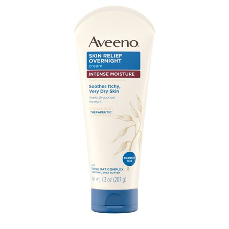 Aveeno Skin Relief Cream Overnight F/F 7.3 oz 