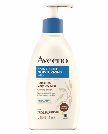 Aveeno Skin Relief Moist Lotion Coconut Scented 12 oz