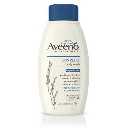 Aveeno Skin Relief B/Wash Fragrance Free 12 oz 