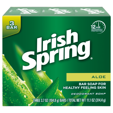 Irish Spring Soap Aloe 3pk 3.75oz 