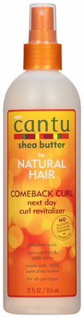 Cantu Natural Shea Butter Comeback Curl Next Day Revitalizer 12 oz