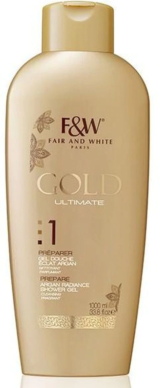 Fair & White Gold Ultimate Prepare Argan Radiance Shower Gel 33.8 oz