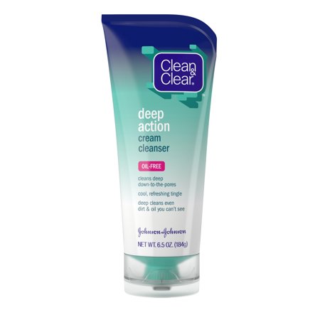 Clean & Clear Deep Action Cream Cleanser Oil Free 6.5 oz