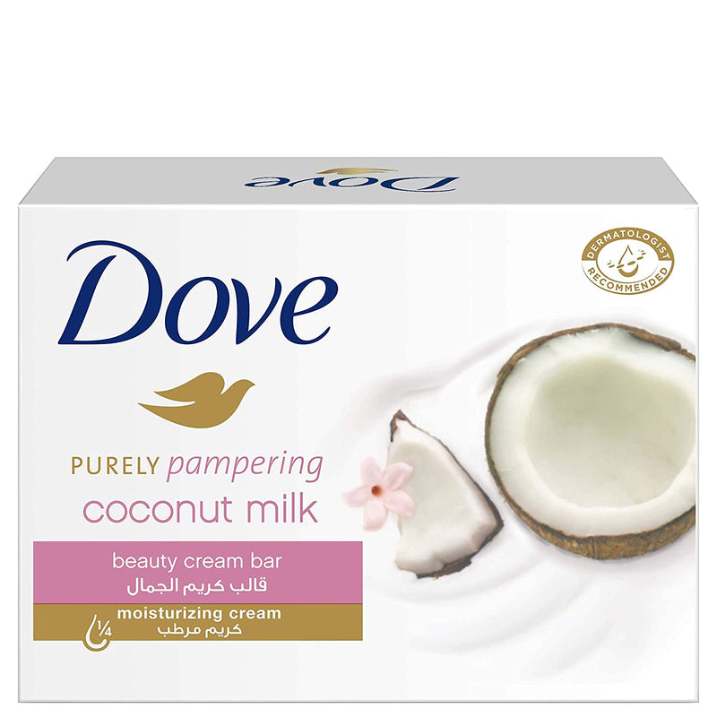 Dove Soap Coconut Milk 135g/4.75 oz ( pack of 3 )