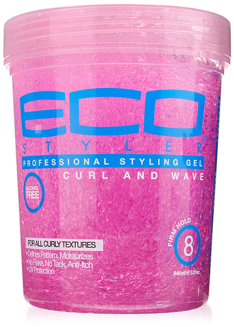 Ecoco Curl & Wave Styling Gel 32 oz- Pink