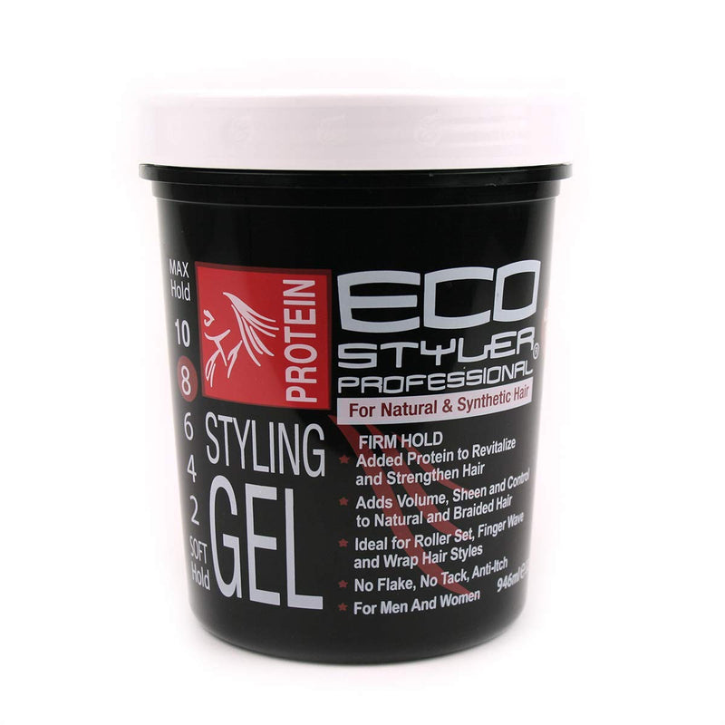 Ecoco Protein Styling Gel 32 oz- Black/Red